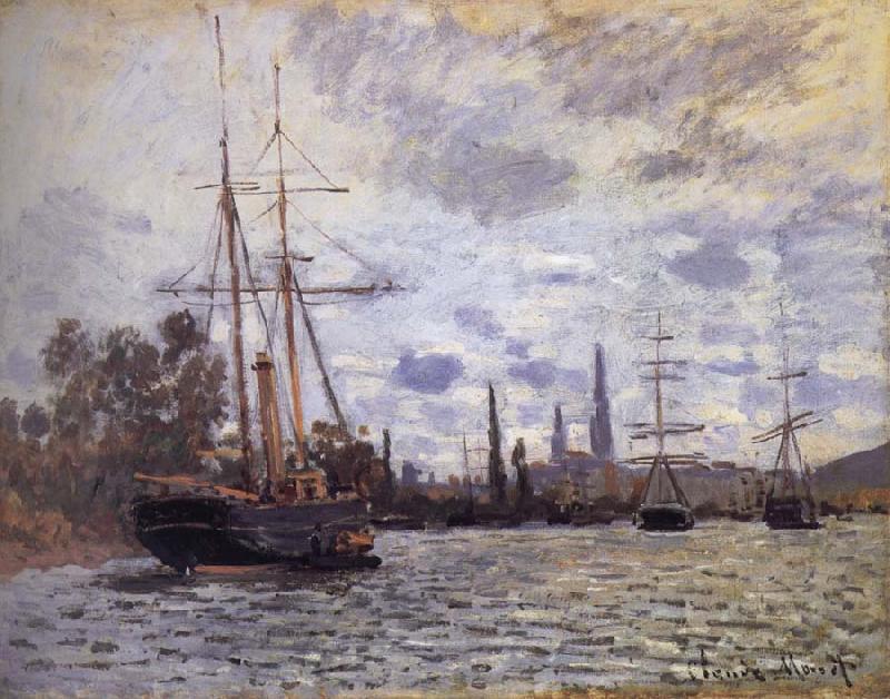 Claude Monet THe Seine at Rouen oil painting image